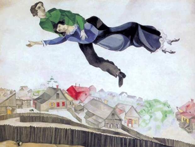 Марк Шагал. Над городом, 1914–1918