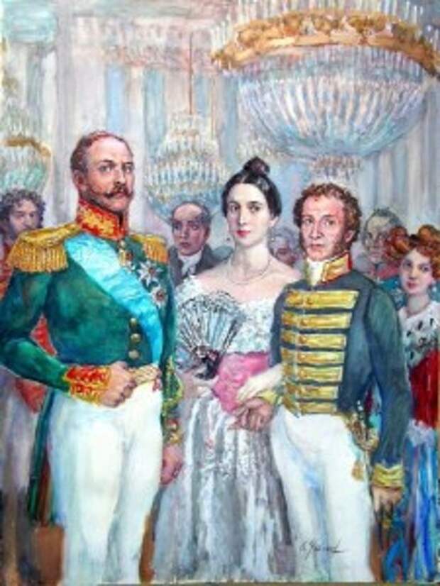 Пушкин камерюнкер с женой