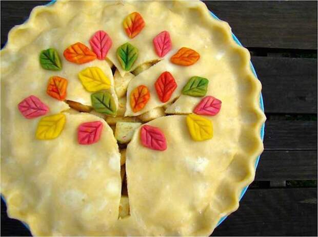 Пирог "Цветное дерево" выпечка, красивая еда, кулинария, пироги