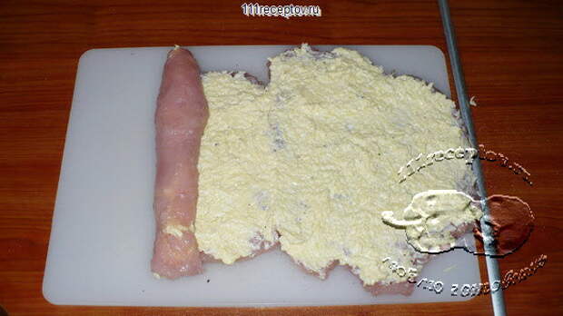 Рулет куриный с сыром