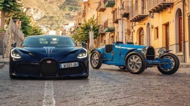 Историческая встреча Bugatti Divo и его старшего брата Type
