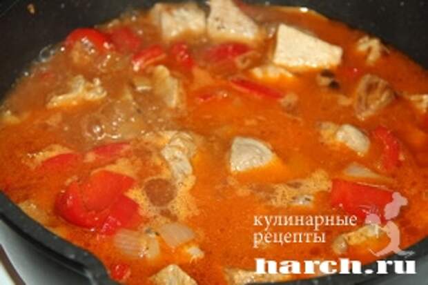 Гуляш из свинины с картофелем по береговски