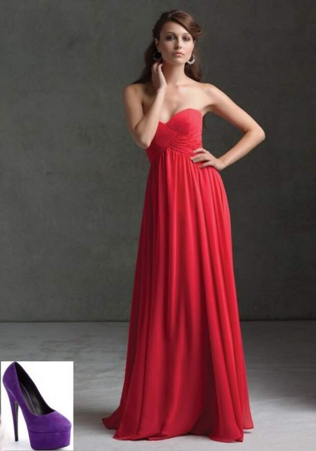 Red Wedding and Bridesmaid Dress ideas-7