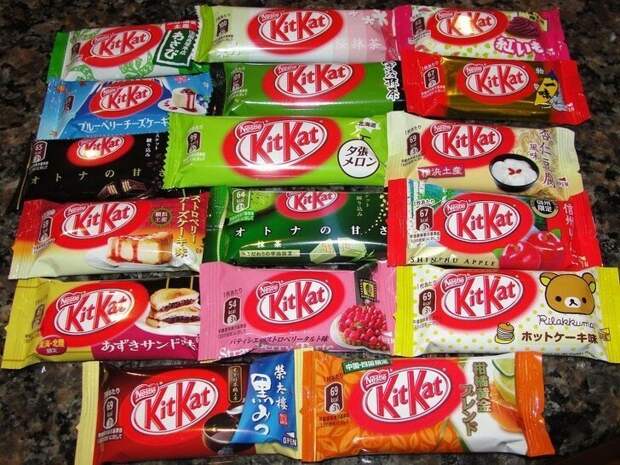 7. Огромное количество вкусов KitKat будущее, гаджеты, еда, технологии, удивительное, япония