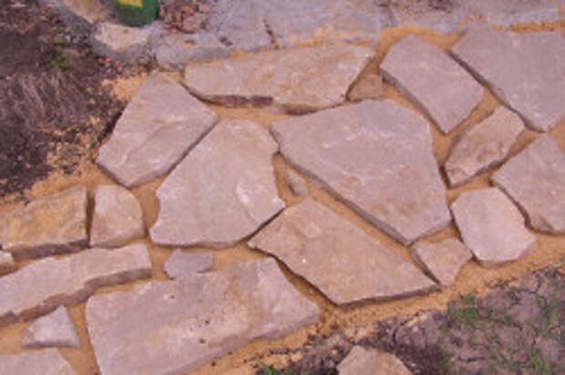 Кладка дорожки из камня