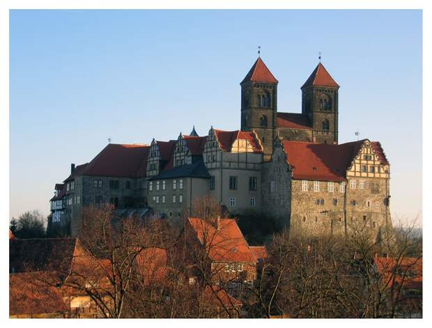 Замки Германии. Кведлинбургский замок - Schloss Quedlinburg