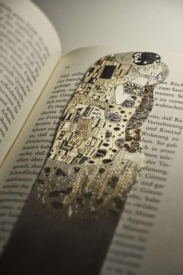 серебряная закладка 