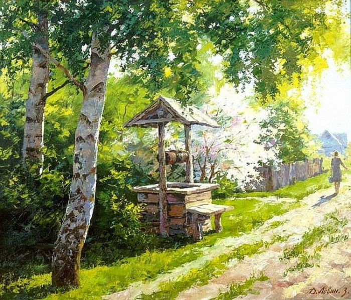 Прекрасные русские пейзажи от художника Дмитрия Лёвина красиво, пейзаж, художник