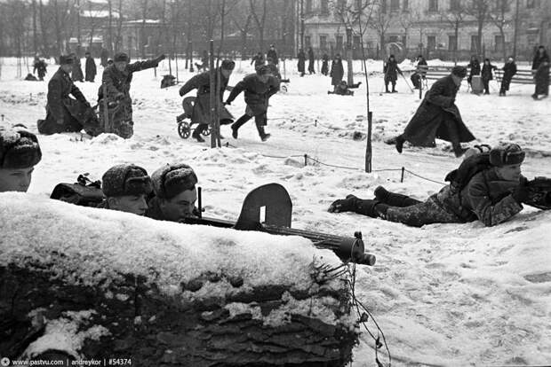 Прогулка по Москве 1941 года 1941, москва, прогулка