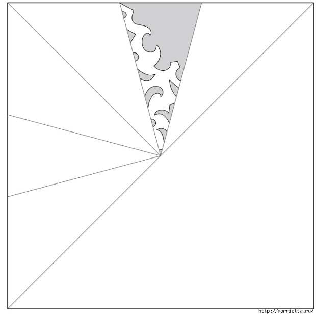 шаблоны снежинок из бумаги (6) (691x691, 58Kb)