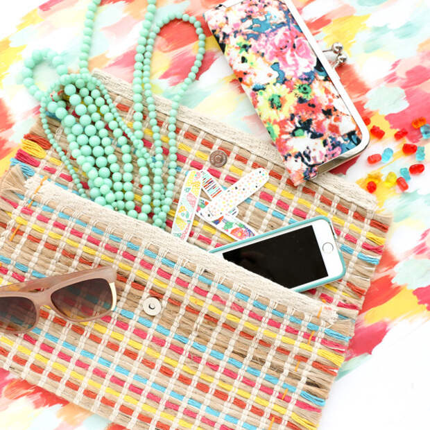 Transform a $3 placemat into a clutch worthy of a designer boutique.