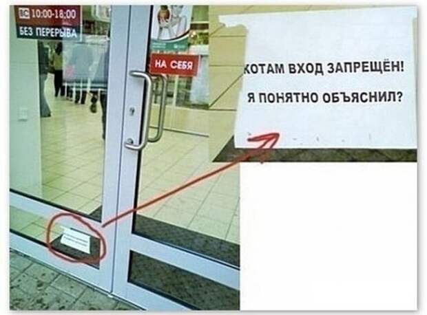 Прикольные надписи и объявления. Маразмики :) 23 картинки