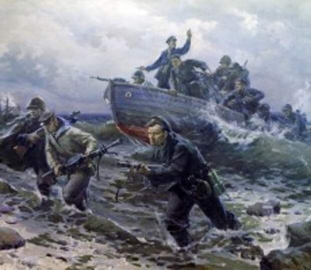 Репродукция картины Виктора Григорьевича Пузырькова "Черноморцы". 1947 год. Фото: РИА Новости www.ria.ru