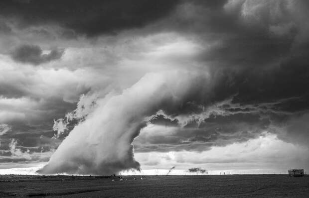 Зловещий шторм на севере Техаса земля, люди, природа, фото