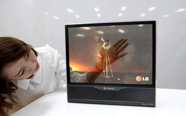 #видео | Гибкий и прозрачный OLED-дисплей от LG в действии