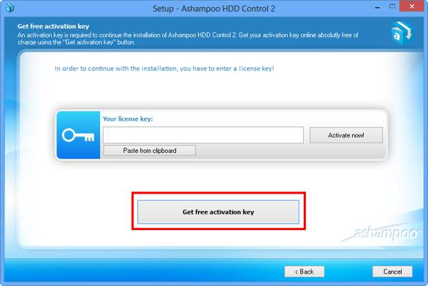 Ashampoo HDD Control 2 - бесплатная лицензия