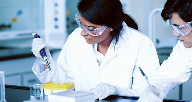 scientists in a lab