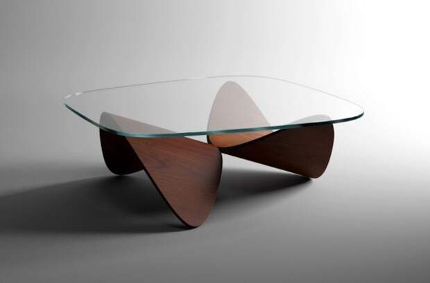 Дизайнерский столик Oak Sofa Table от Sandro Lopez. 