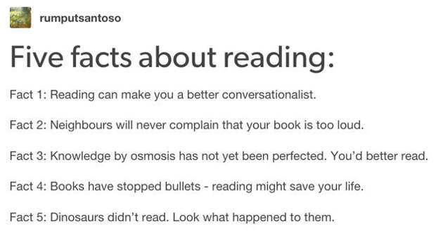 These 100% accurate truths about reading: