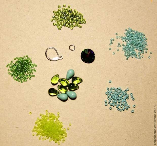 серьги из бисера серьги из бисера