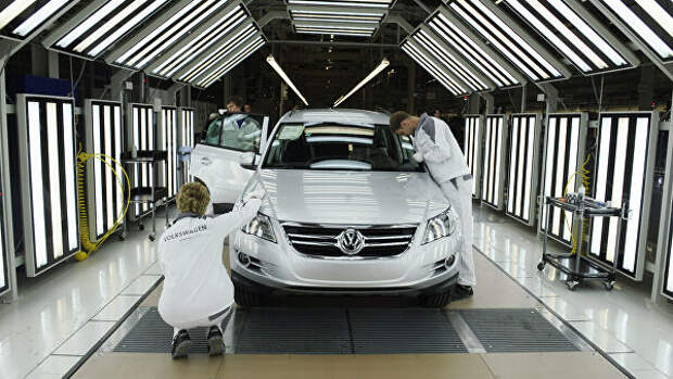 Производство полного цикла на заводе Volkswagen Group Rus в Калуге