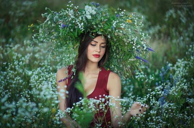 girlsinfloralwreaths07 20 восхитительных девушек с цветочными венками