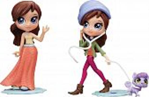 Игровой набор Littlest Pet Shop Блайз и собачка Кукла-модница Блайз и Зверюшка.