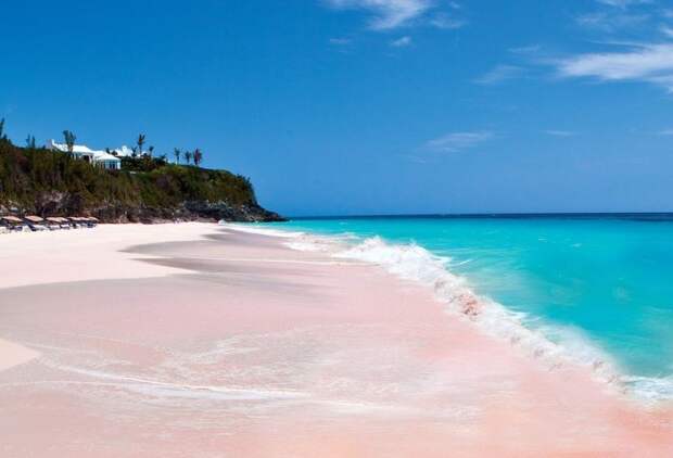 Розовые песчаные пляжи Бермуд