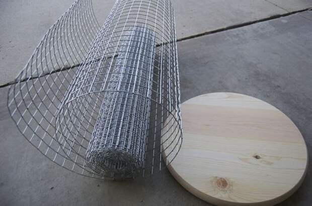 Корзина из строительной сетки Корзина из строительной сетки