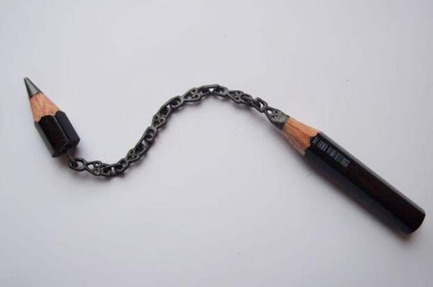 скульптуры из карандашей Cerkahegyzo (8)