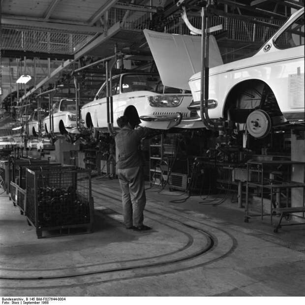 Как собирали BMW в 60-х годах прошлого века авто, история, bmw, производсство, завод
