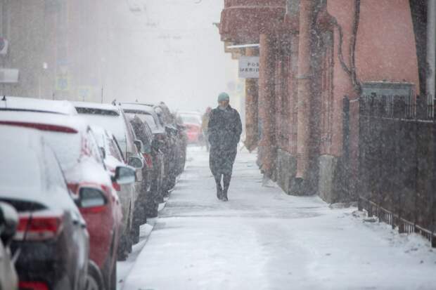 Обрушившаяся на Петербург «снежная буря» застала коммунальщиков врасплох