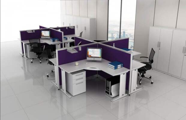office in the style of hi-tech