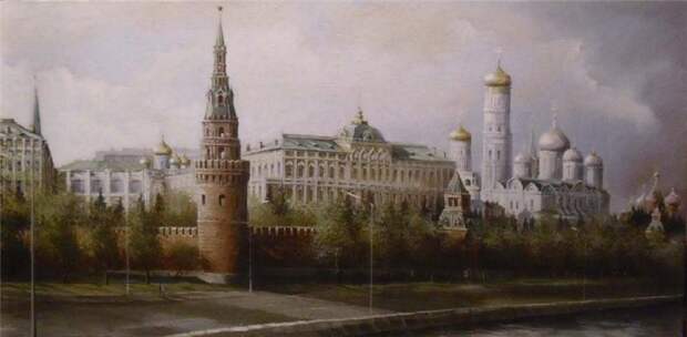 Художник Александр Стародубов - Старая Москва