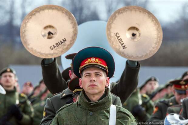 Наземная часть репетиции парада