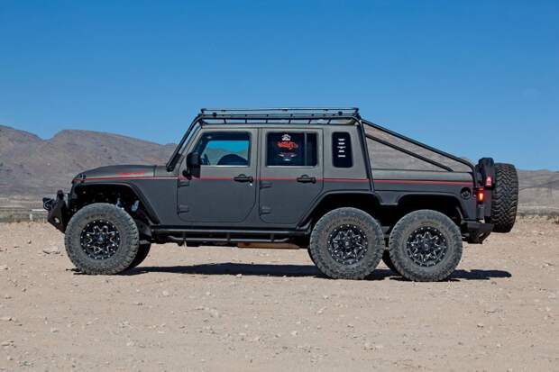 Jeep Wrangler 6х6 - "Дикий Кабан" 6x6, Hellcat, Wrangler, jeep, внедорожник