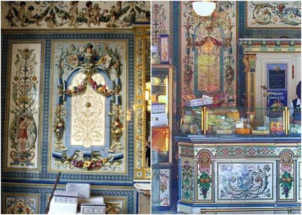 Дворцовая роскошь магазина привлекала и покупателей, и простых зевак (Pfunds Molkerei, Дрезден).  Дворцовая роскошь магазина привлекала и покупателей, и простых зевак (Pfunds Molkerei, Дрезден).