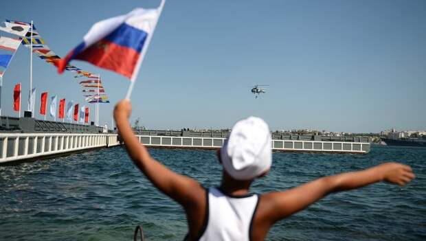 Во время празднования Дня Военно-морского флота России в Севастополе. Архивное фото