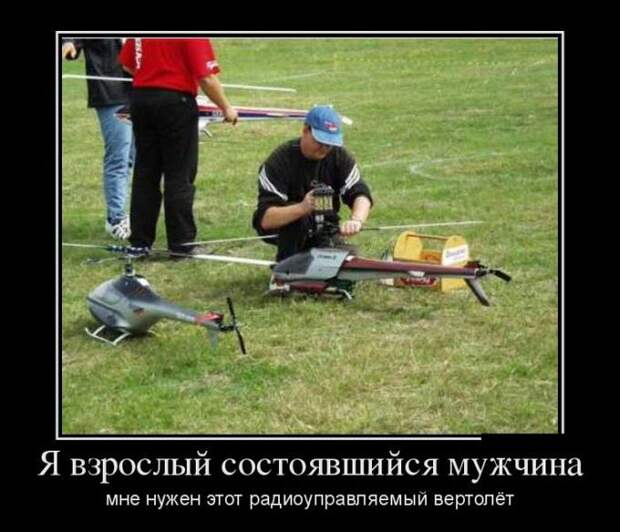 Я взрослый состоятельный мужчина, мне нужен этот радиоуправляемый вертолёт демотиватор, юмор