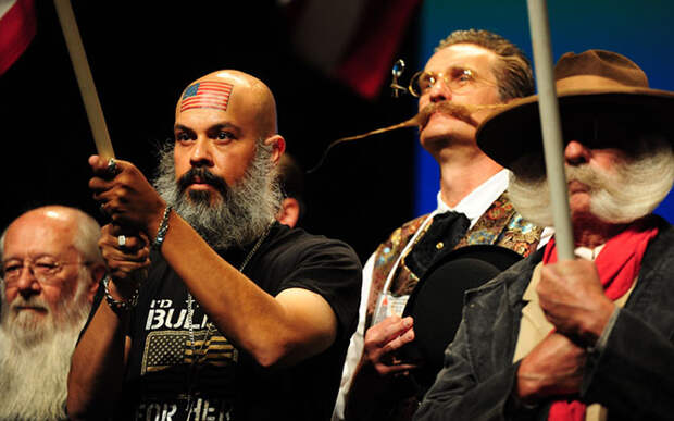 Участники Мирового чемпионата бороды и усов 2014 года