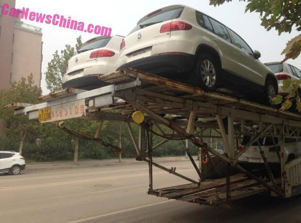 Автовоз рекордных размеров замечен в Китае volkswagen, автовоз, китай