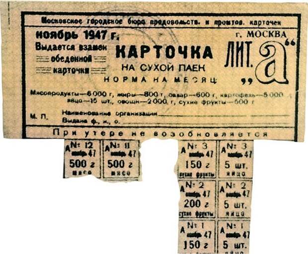 Отмена карточной системы 1947. Продуктовые карточки в СССР после войны. Карточная система в СССР 1929. Карточная система в СССР 1947. Продуктовые карточки 1947 года.