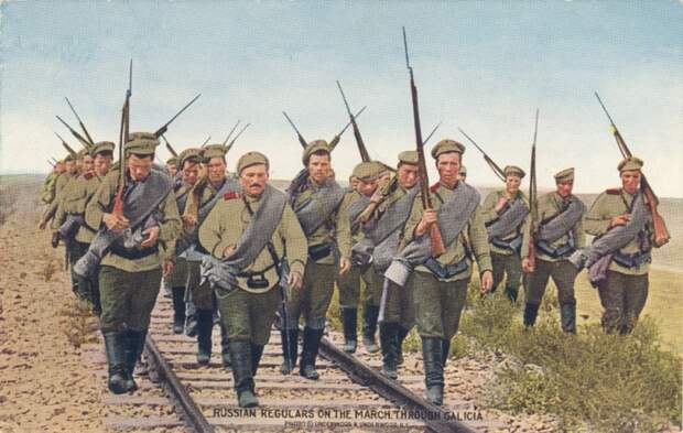 Русские солдаты в Галиции