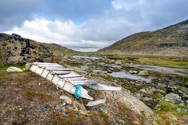 Remains of a Sled Arctic Circle Trail Sled