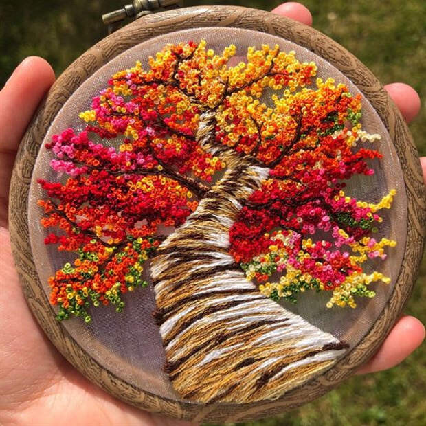 Удивительные вышитые пейзажи от Sew Beautiful