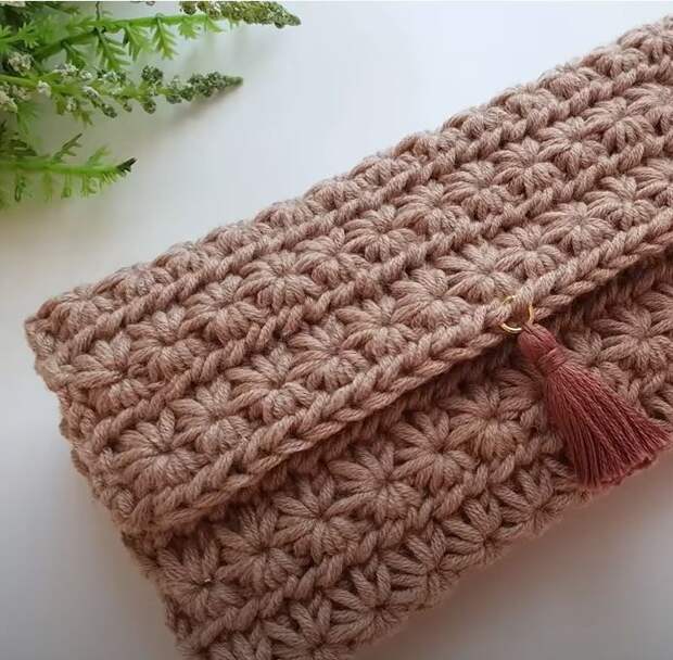 Вязаный кошелек крючком. Мастер-класс