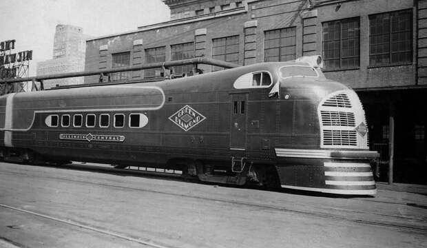 Поезда с автомобильным дизайном 30-х годов автодизайн, поезд, ретро