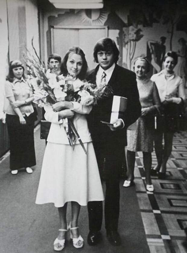 Николай Караченцов и Людмила Поргина, 1975 актеры, звезды, знаменитости, политики, свадьба, эстрада