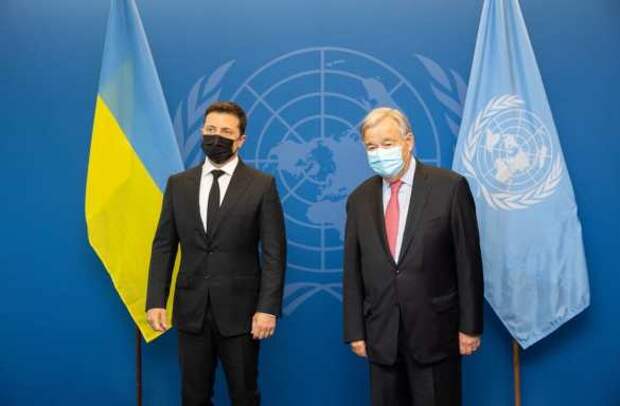 Зеленский в Нью-Йорке упрашивал генсека ООН поддержать «Крымскую платформу» (ФОТО) | Русская весна