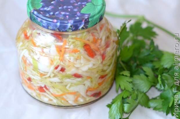 маринованная быстрая капуста маринованная быстрая капуста